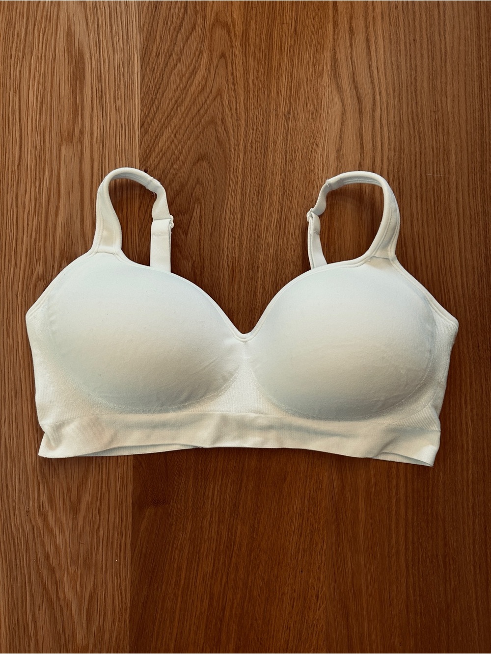 Shapermint Essentials Size M White Sweetheart Wireless Contour Bra - Picture 4 of 11